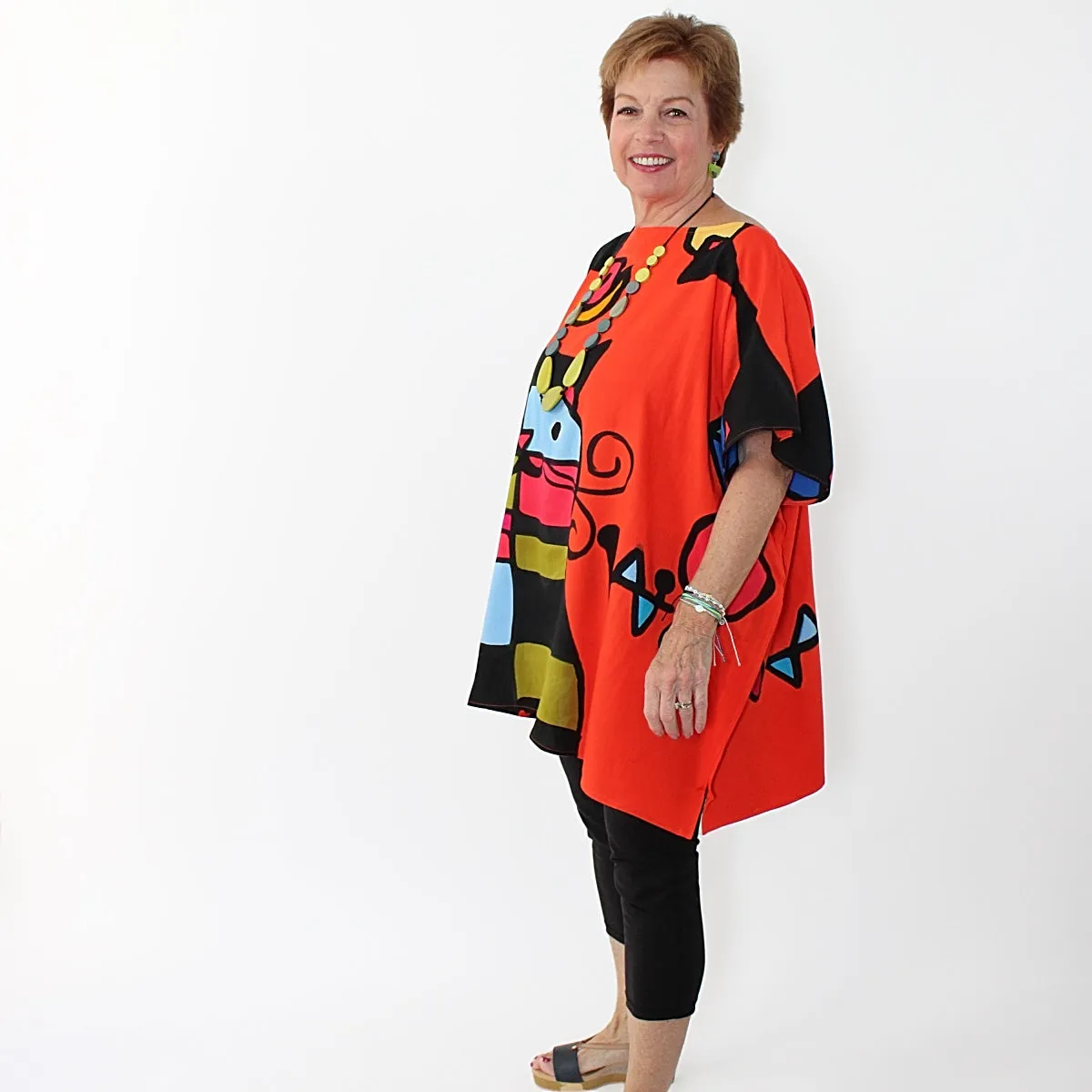 Cubism Cat Blouse