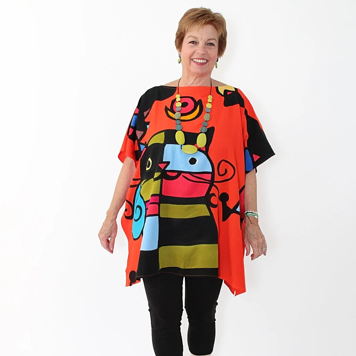 Cubism Cat Blouse