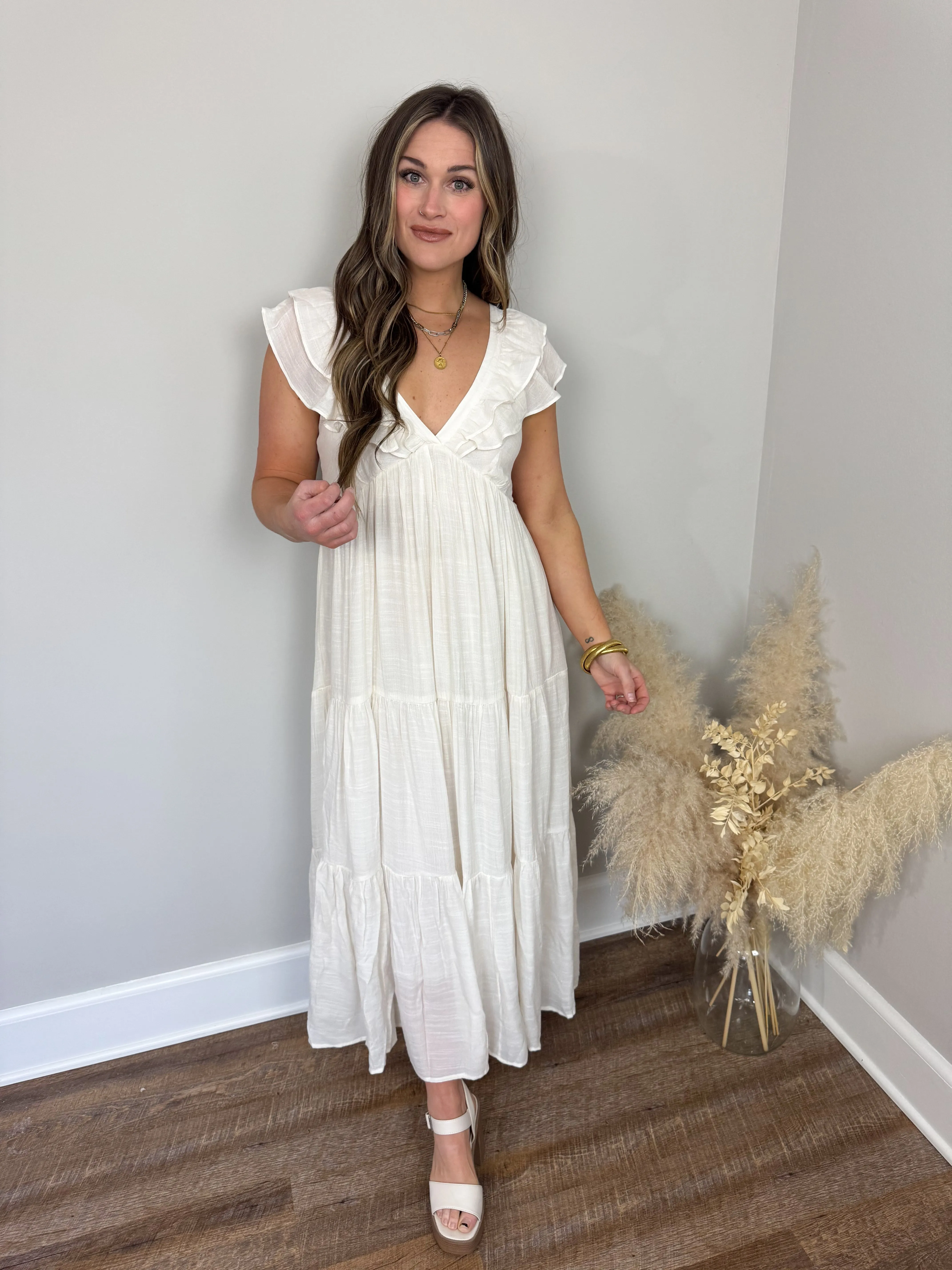 Darling Ruffled Maxi Dress