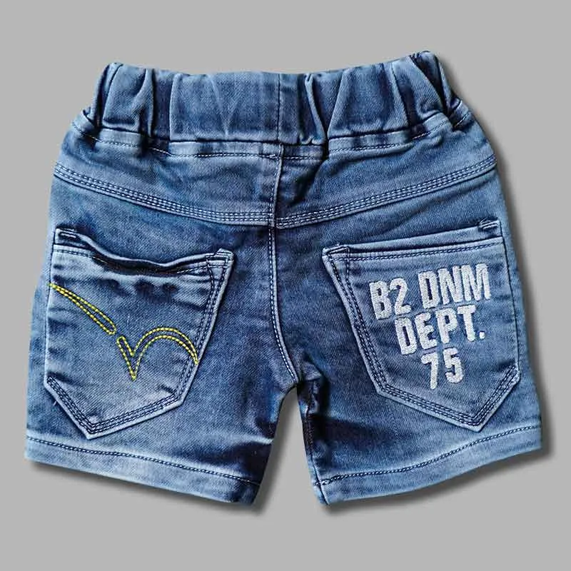 Denim Shorts For Boys with Elastic Waist