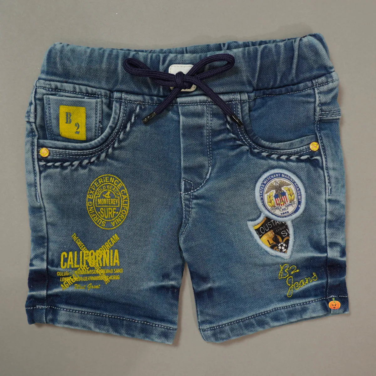 Denim Shorts For Boys with Elastic Waist