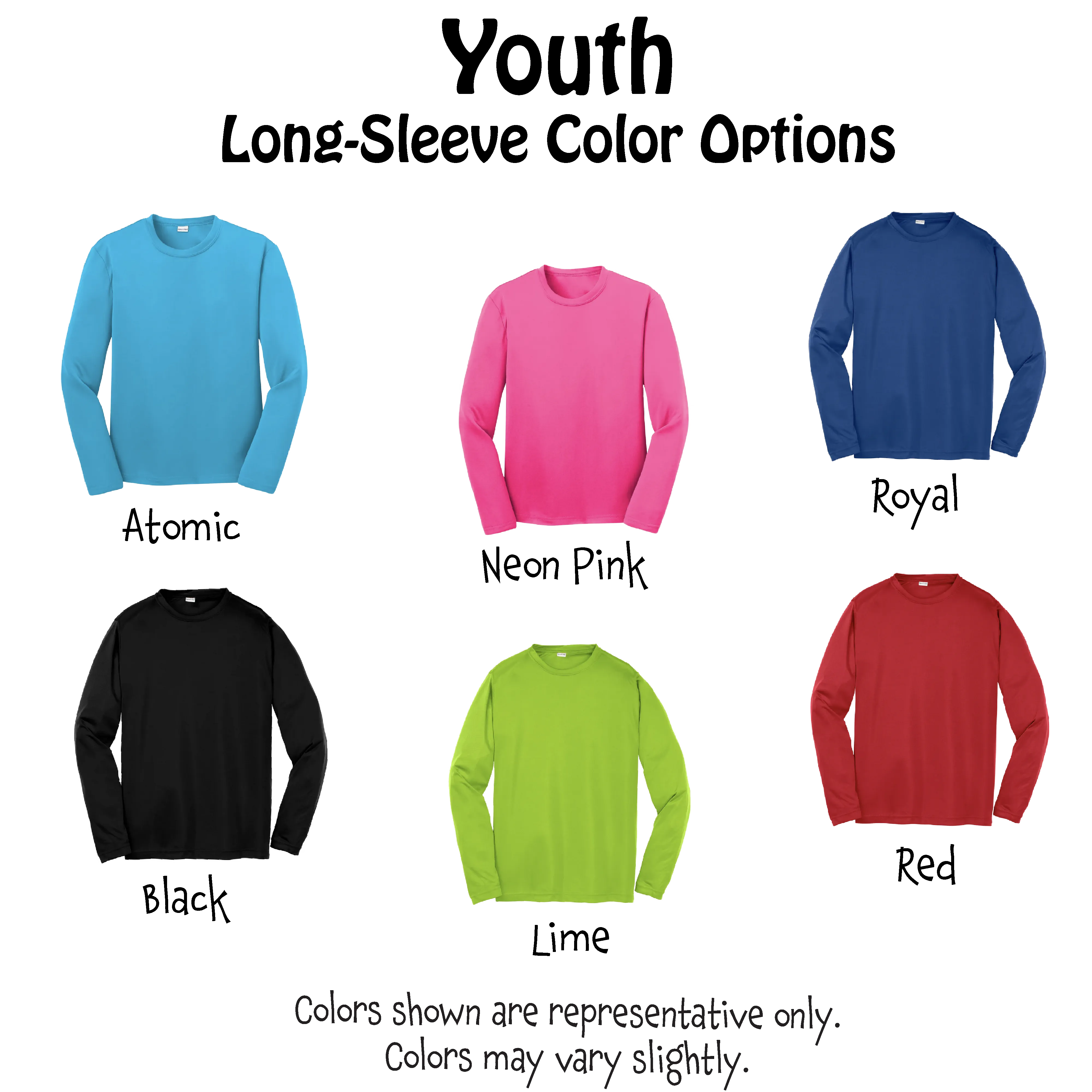 Don't Get Smashed (Red Rainbow Green Pickleball Colors) | Youth Long Sleeve Pickleball Shirts | 100% Polyester