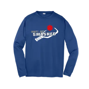 Don't Get Smashed (Red Rainbow Green Pickleball Colors) | Youth Long Sleeve Pickleball Shirts | 100% Polyester