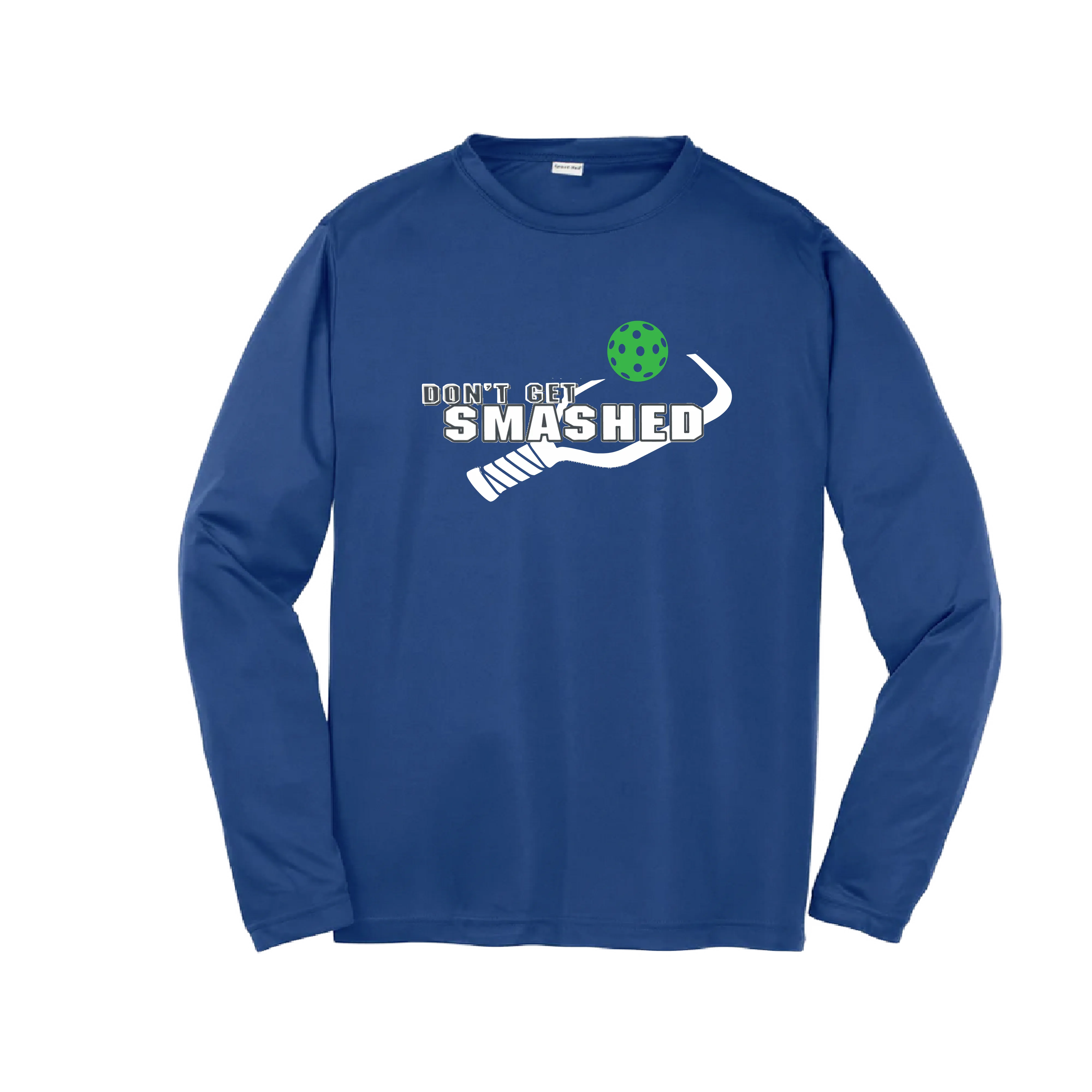 Don't Get Smashed (Red Rainbow Green Pickleball Colors) | Youth Long Sleeve Pickleball Shirts | 100% Polyester