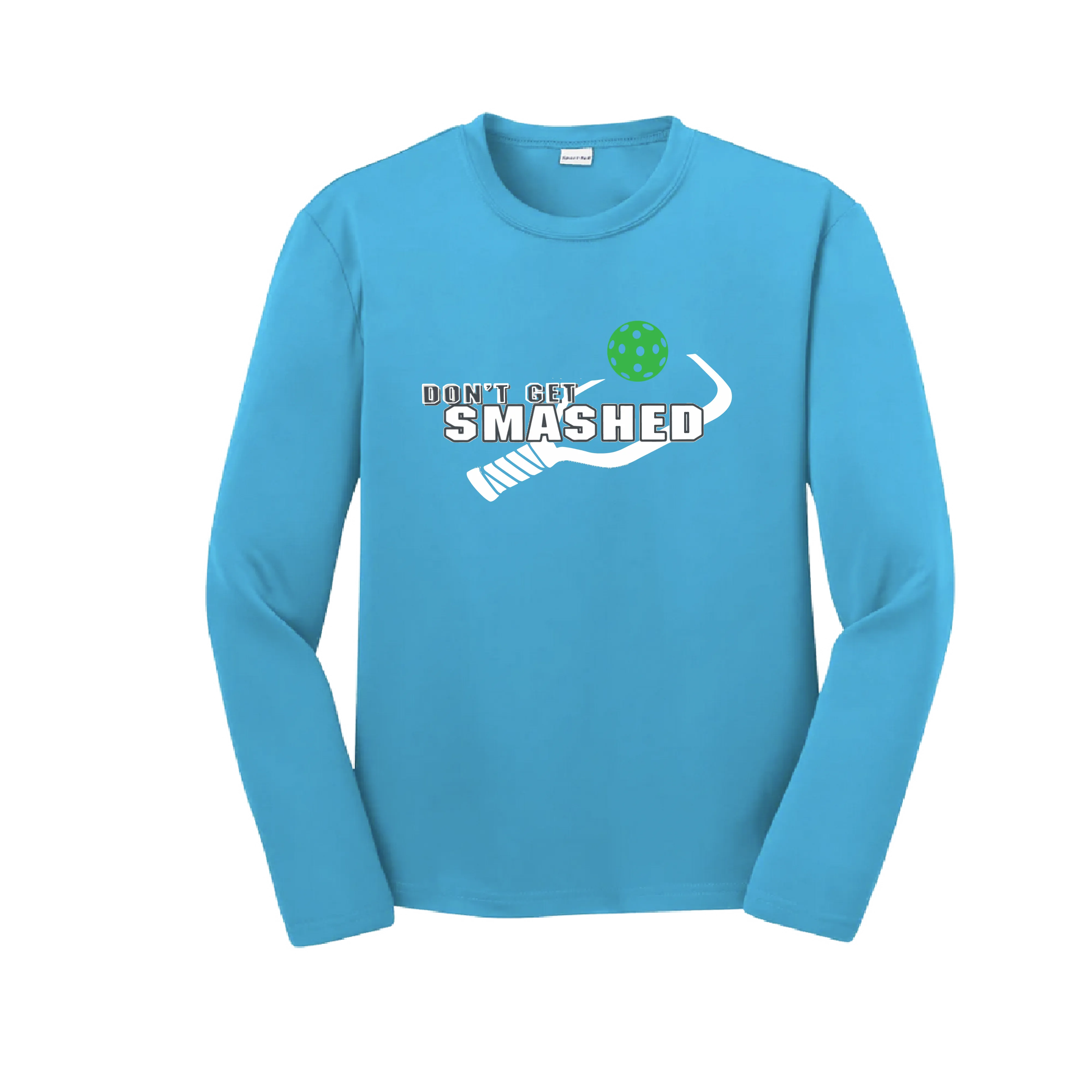 Don't Get Smashed (Red Rainbow Green Pickleball Colors) | Youth Long Sleeve Pickleball Shirts | 100% Polyester