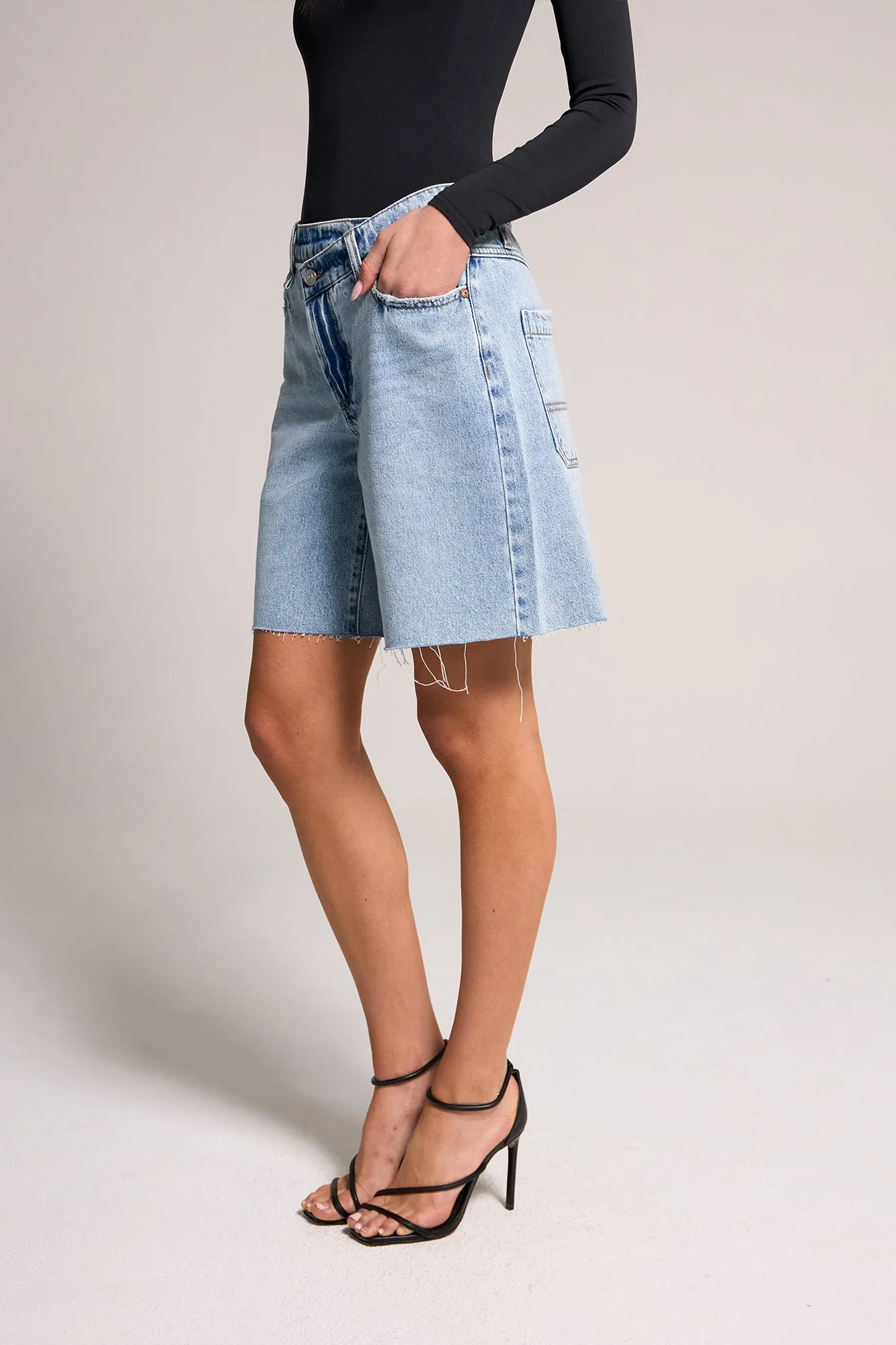 Effortless A-Line Jort - Light Medium Indigo