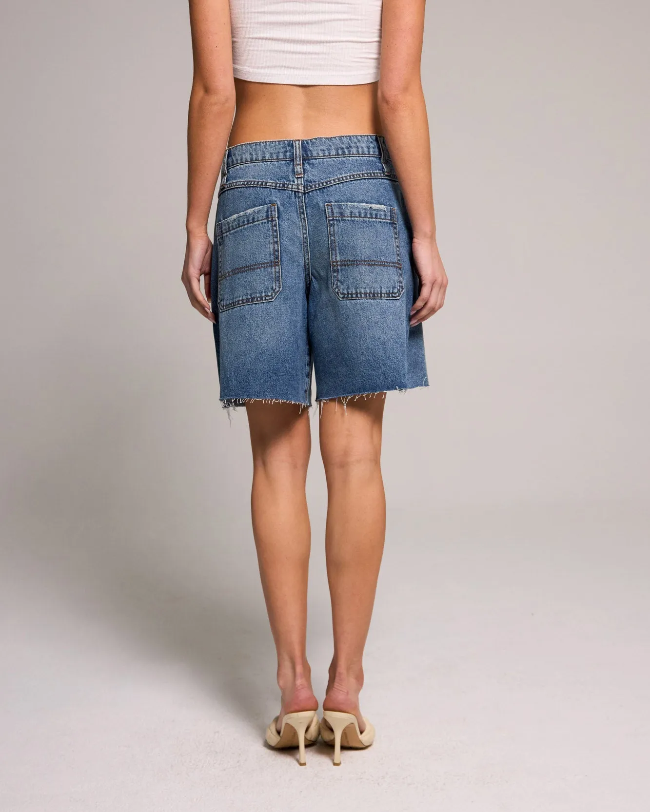 Effortless A-Line Jort - Vintage Indigo