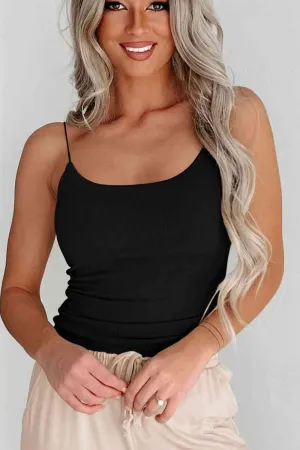 Effortless Chic Ribbed Scoop Neck Cami