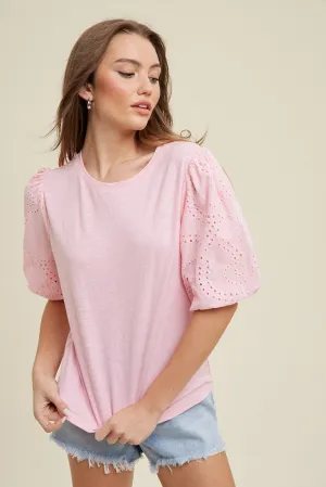 Effortless Eyelet Top