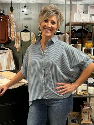 Effortless Striped  Shirt