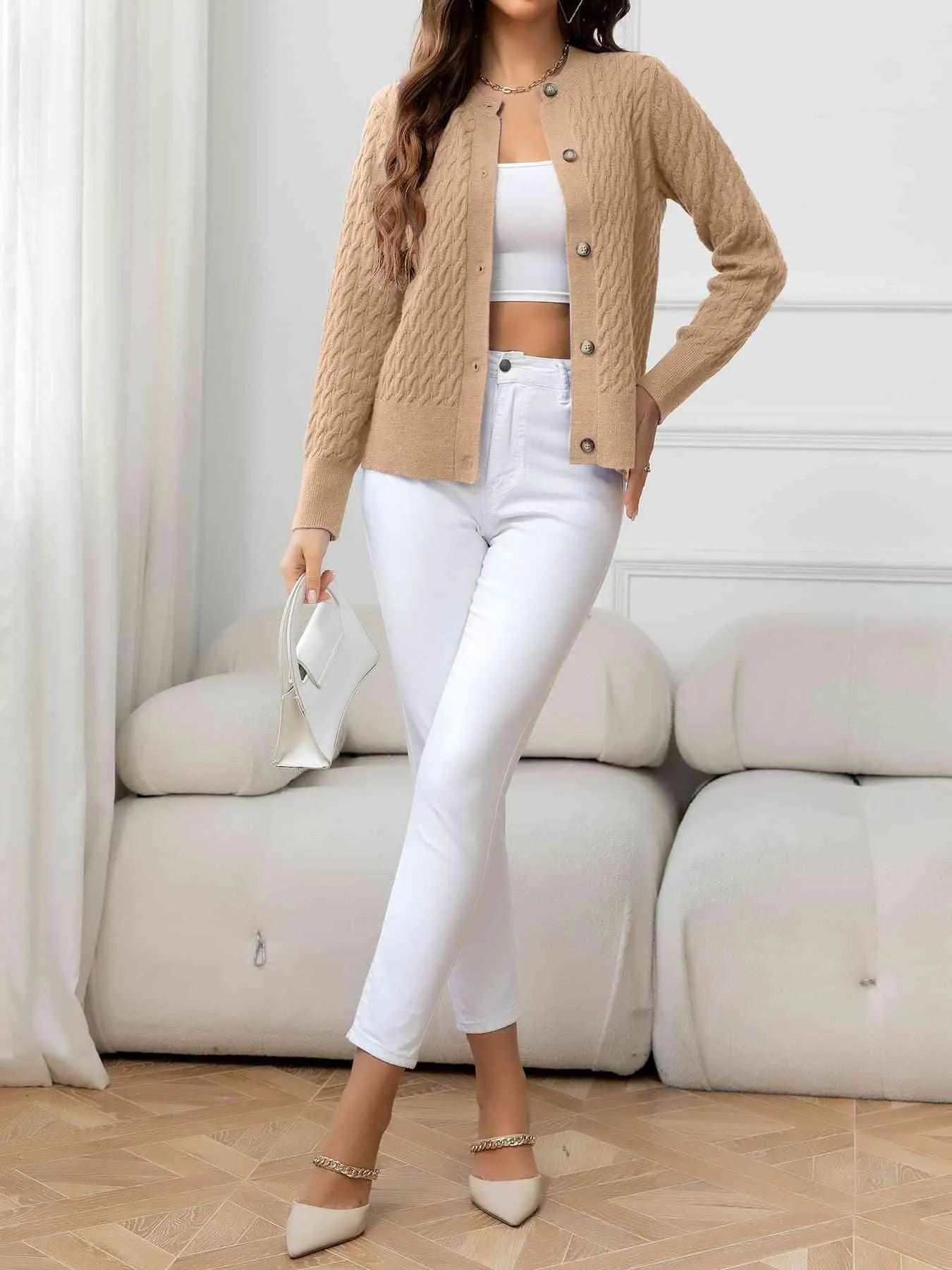 Effortless Warmth Button Front Cardigan