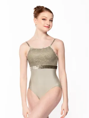 Ella Leotard Mercury Dusty Olive Lace Kids RTW