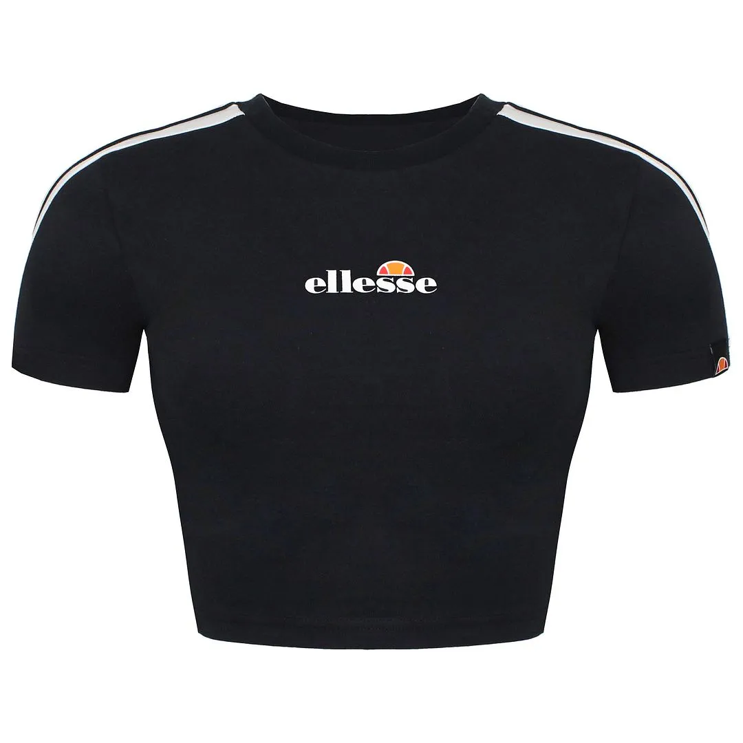 Ellesse Lature Womens Black Cropped T-Shirt