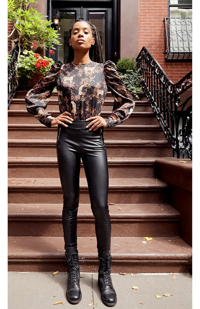 Evangeline Leopard Blouse