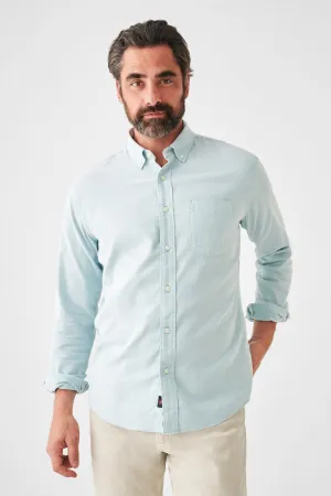 Faherty Stretch Oxford Shirt 2.0 in Seaside