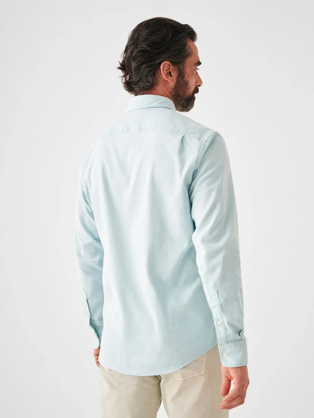 Faherty Stretch Oxford Shirt 2.0 in Seaside