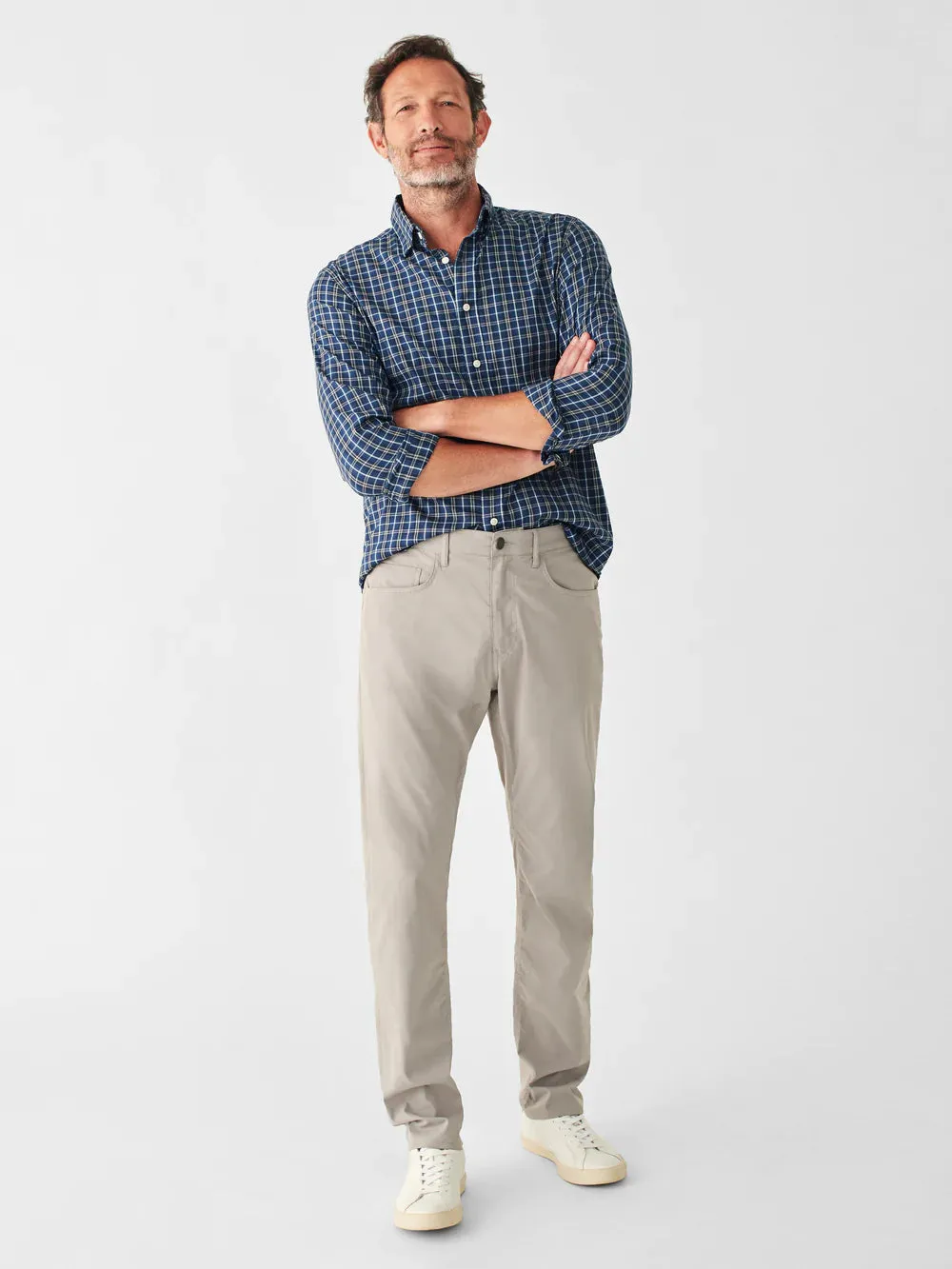 Faherty The Movement Shirt in Evening Peak Plaid