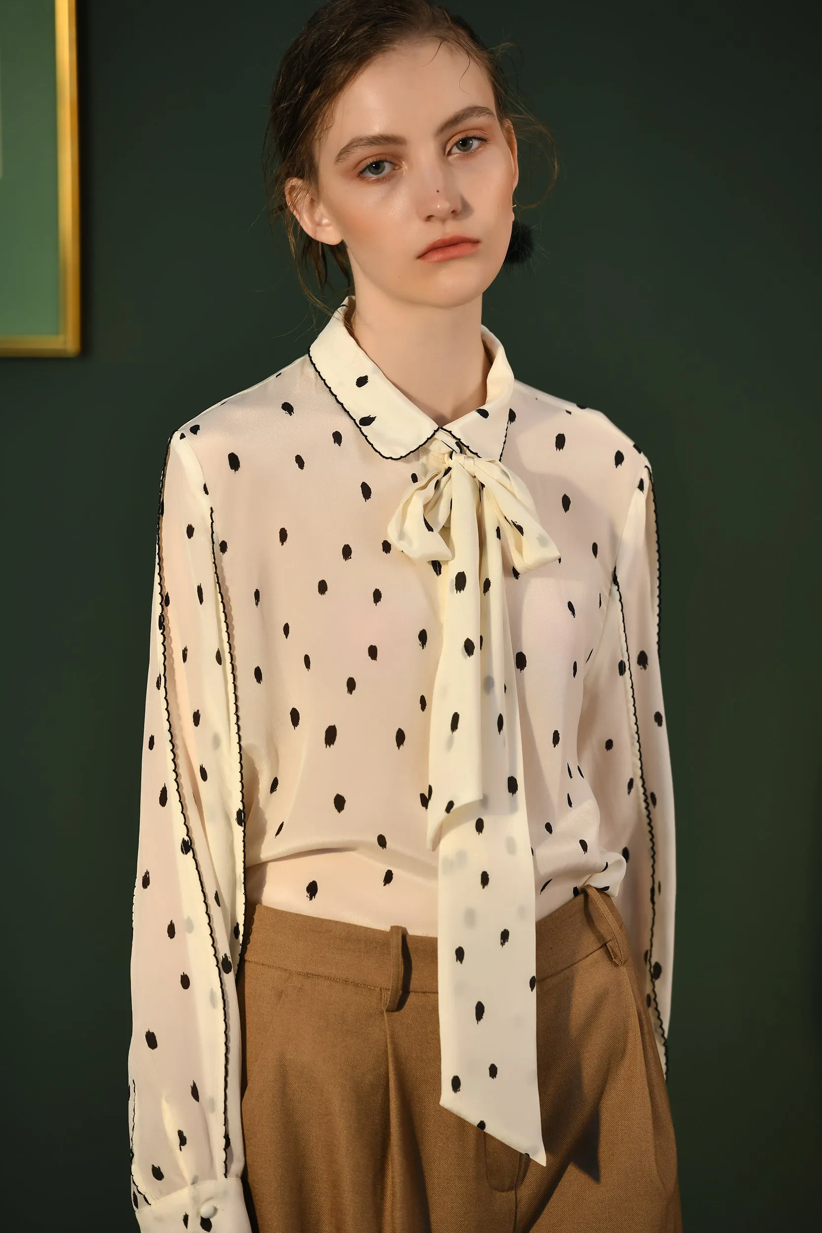 Fangyan | Penguin Silk Blouse