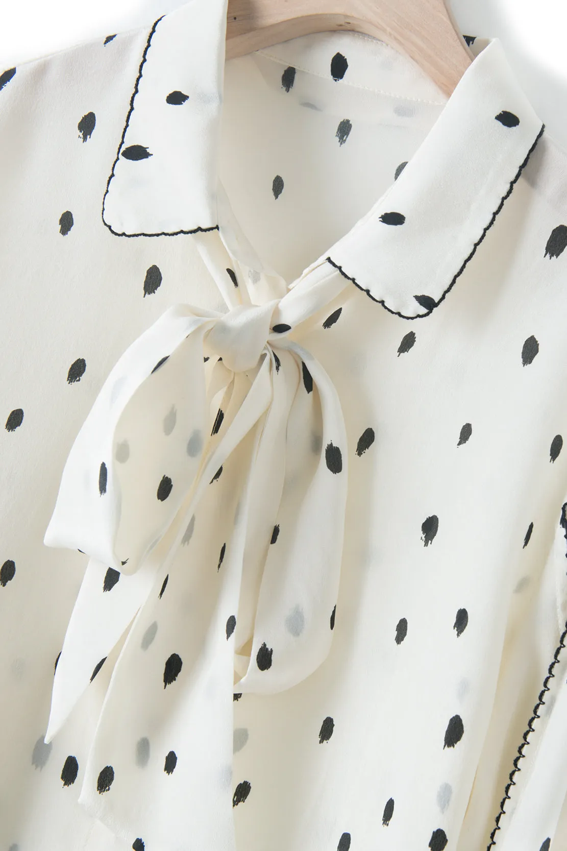 Fangyan | Penguin Silk Blouse
