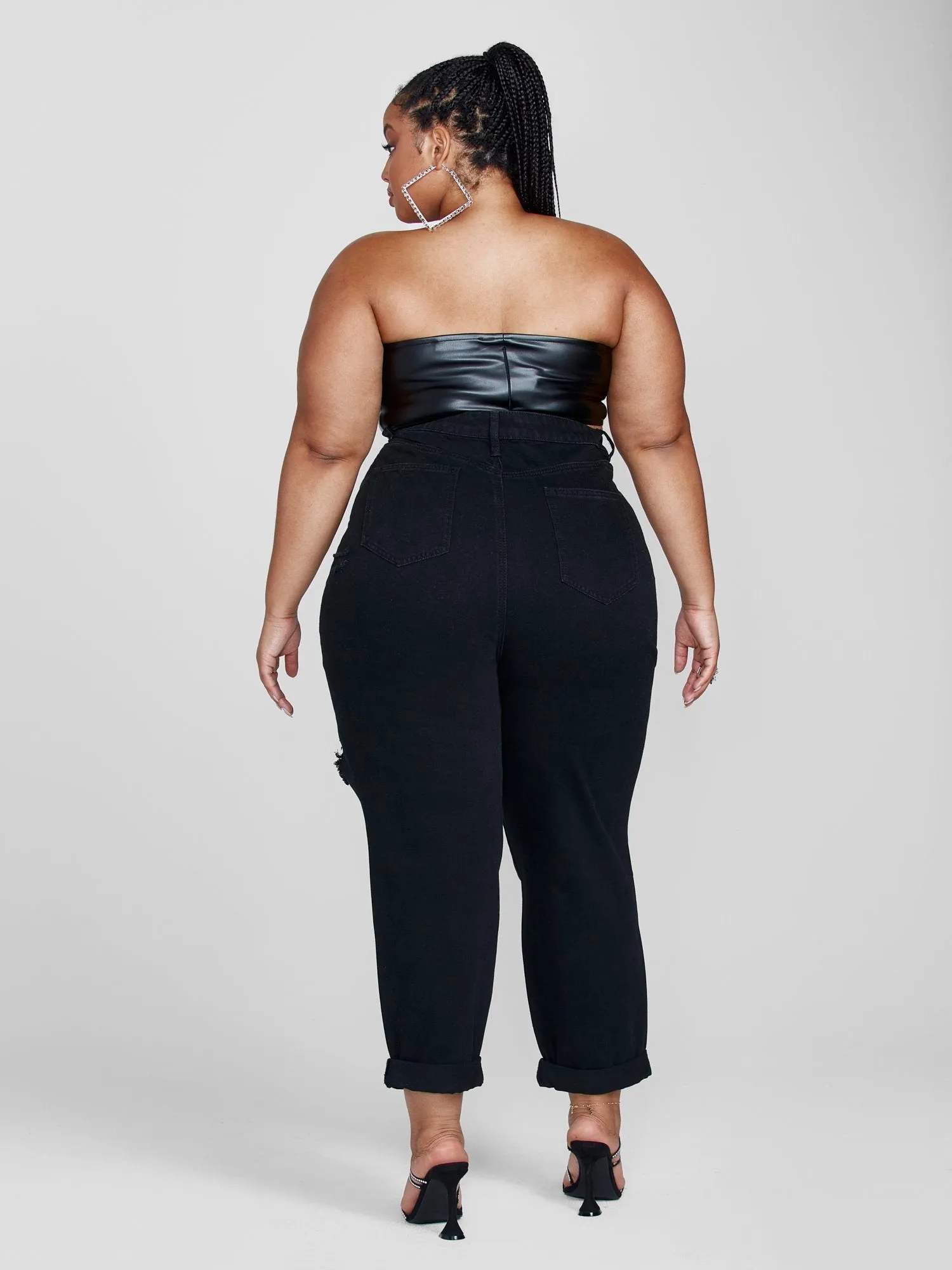 Fashion To Figure - Lori Faux Leather Bandeau Top