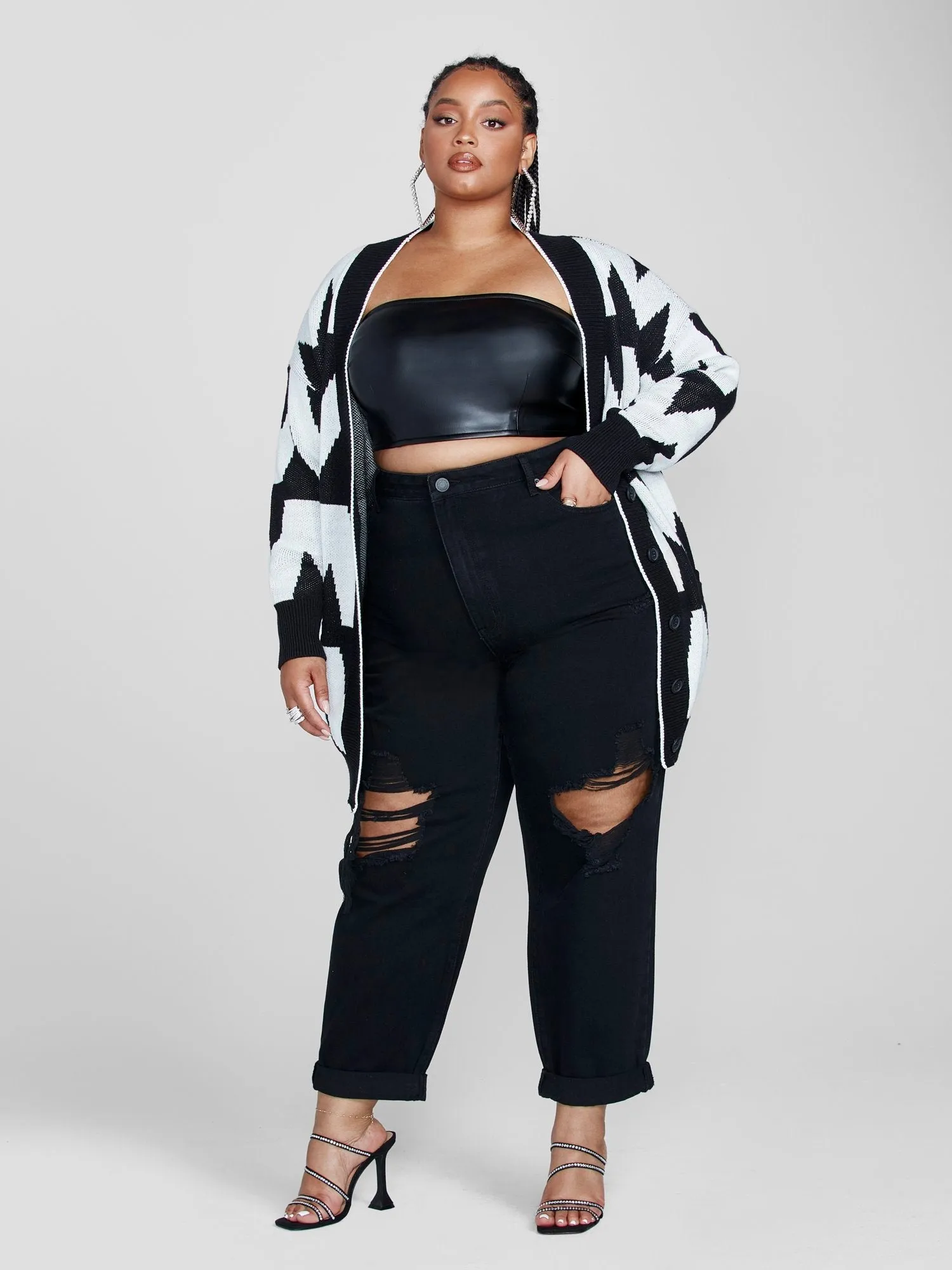 Fashion To Figure - Lori Faux Leather Bandeau Top