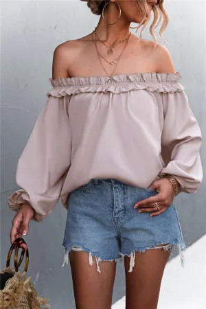 Fine Looking Off-Shoulder Balloon Sleeve Top