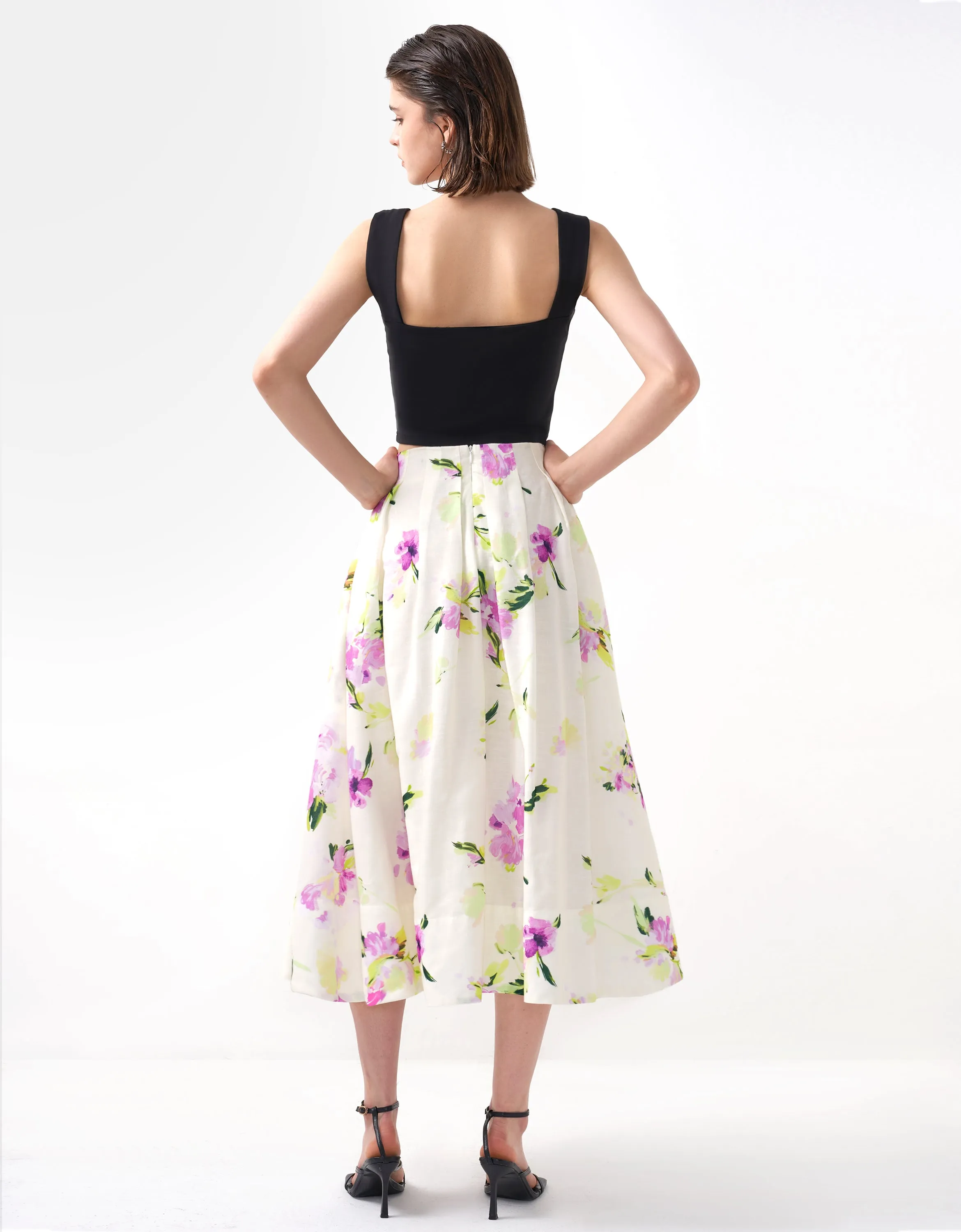 Floral Print Skirt