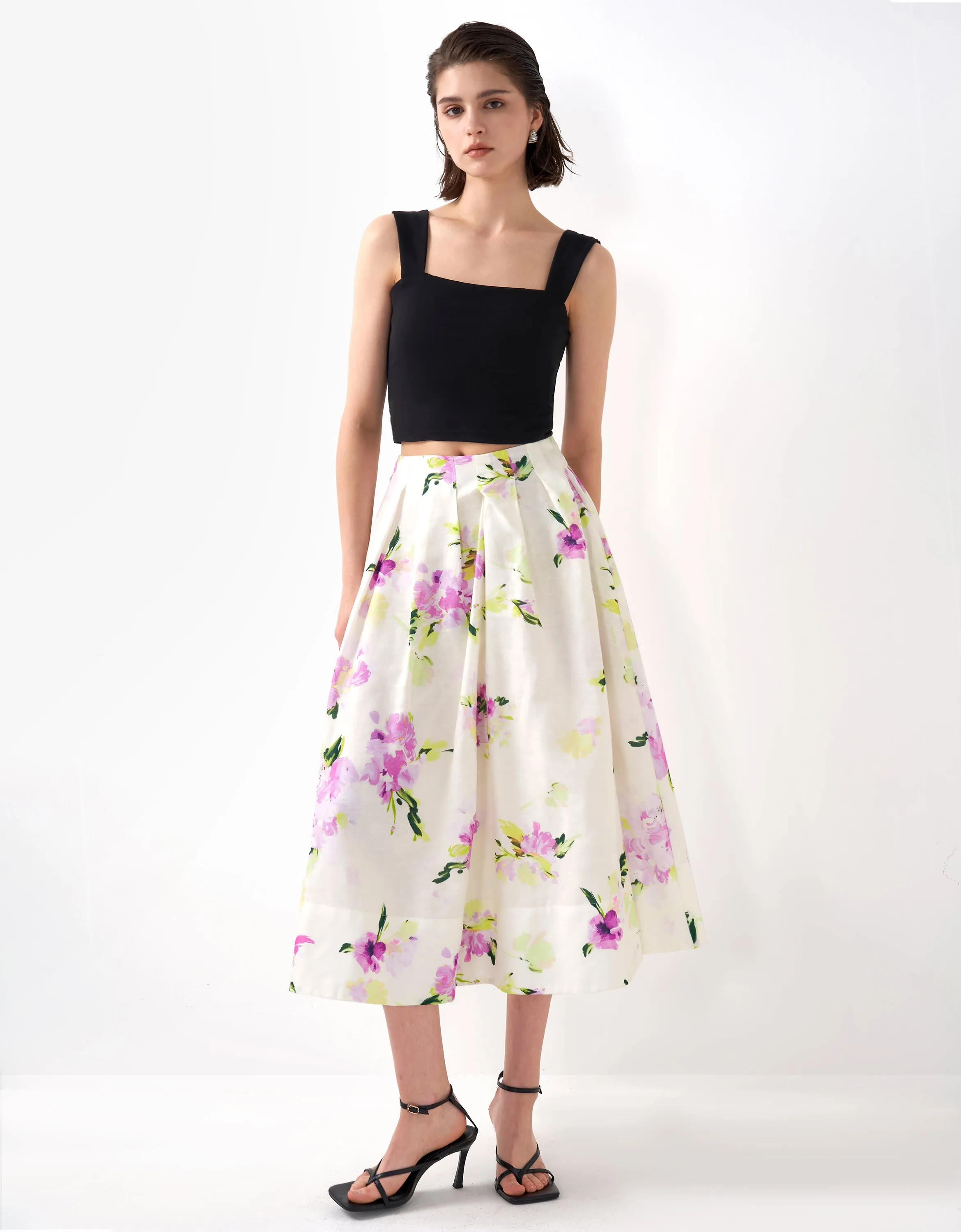Floral Print Skirt