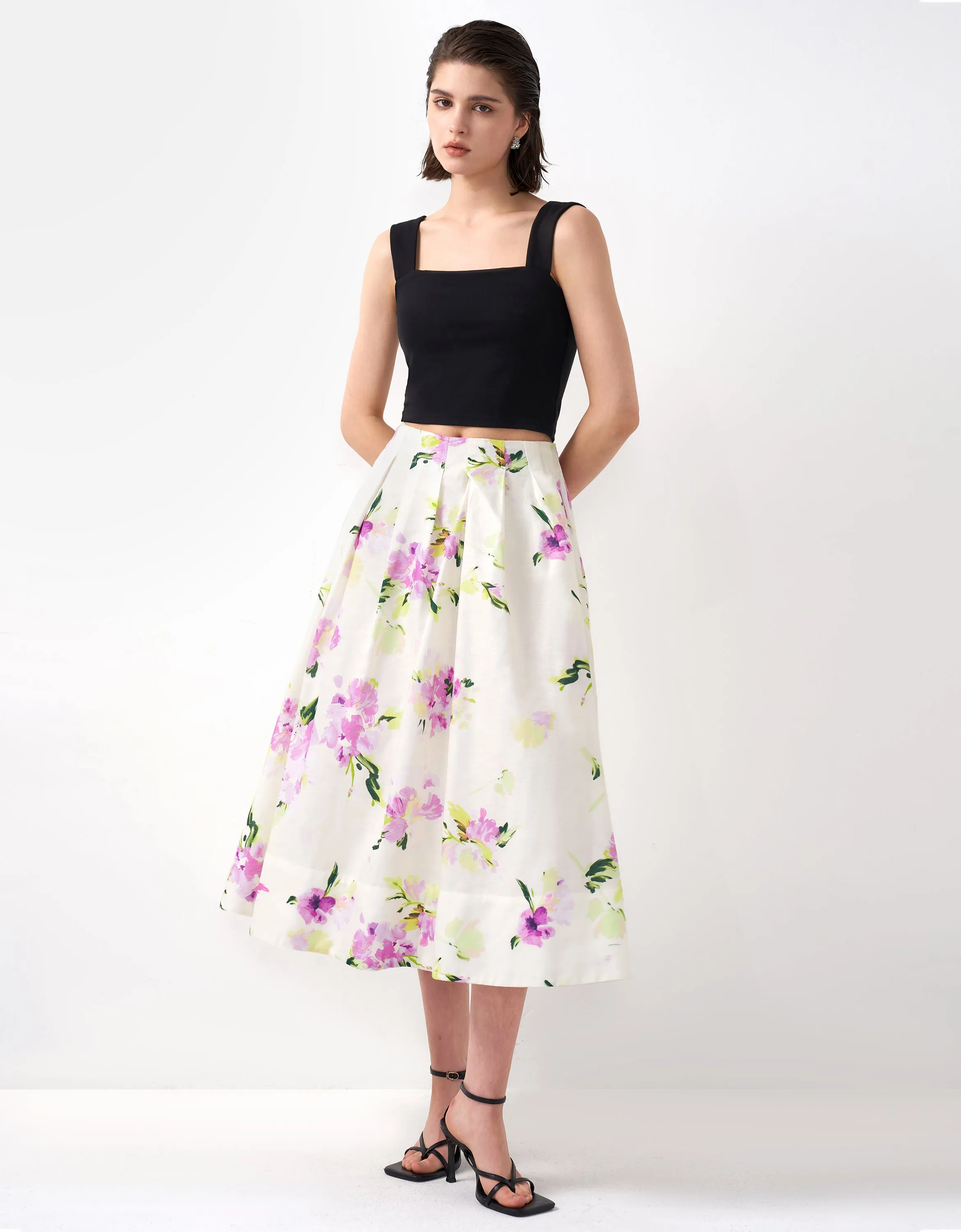 Floral Print Skirt