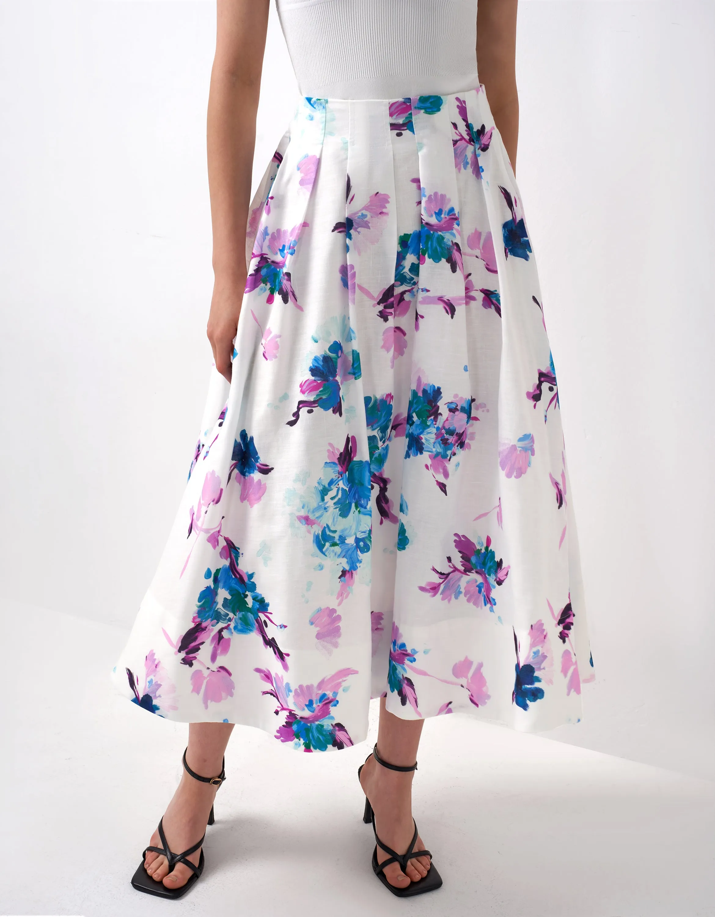 Floral Print Skirt