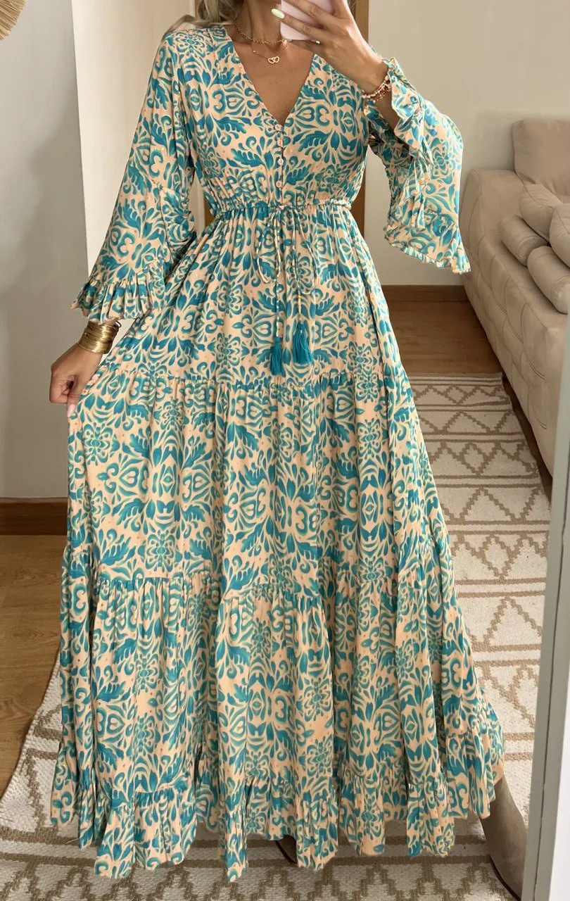 Floral Silk Dress