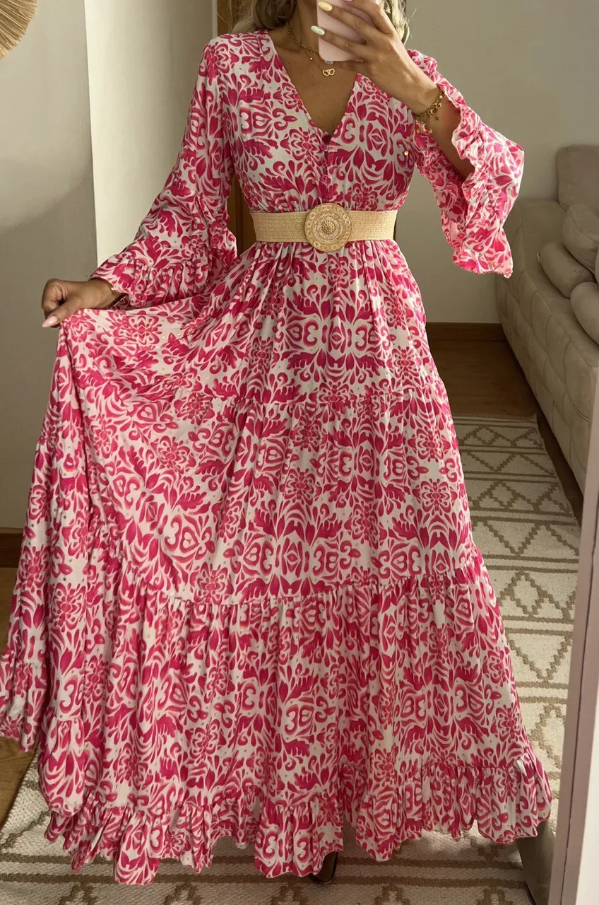 Floral Silk Dress