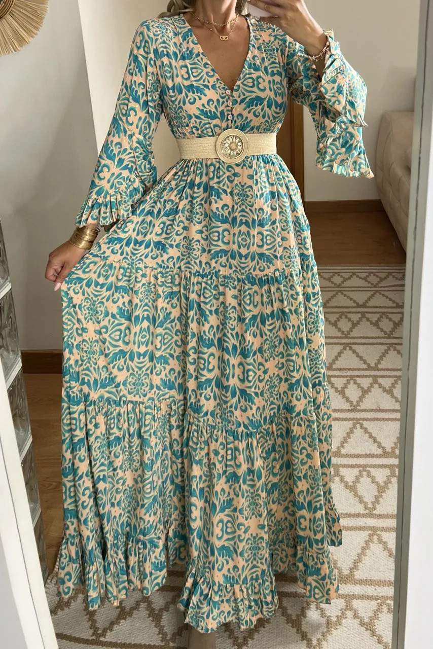 Floral Silk Dress