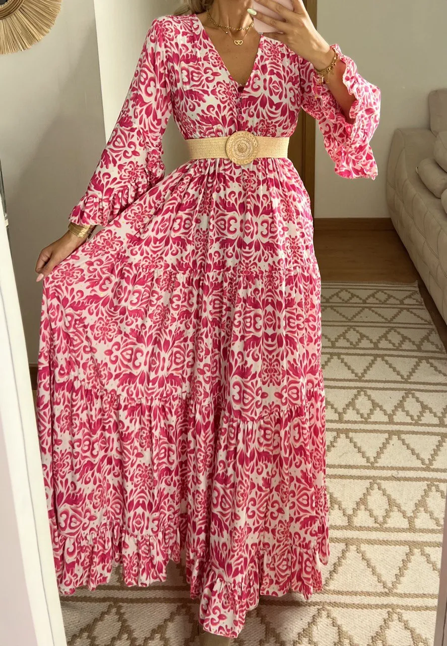Floral Silk Dress