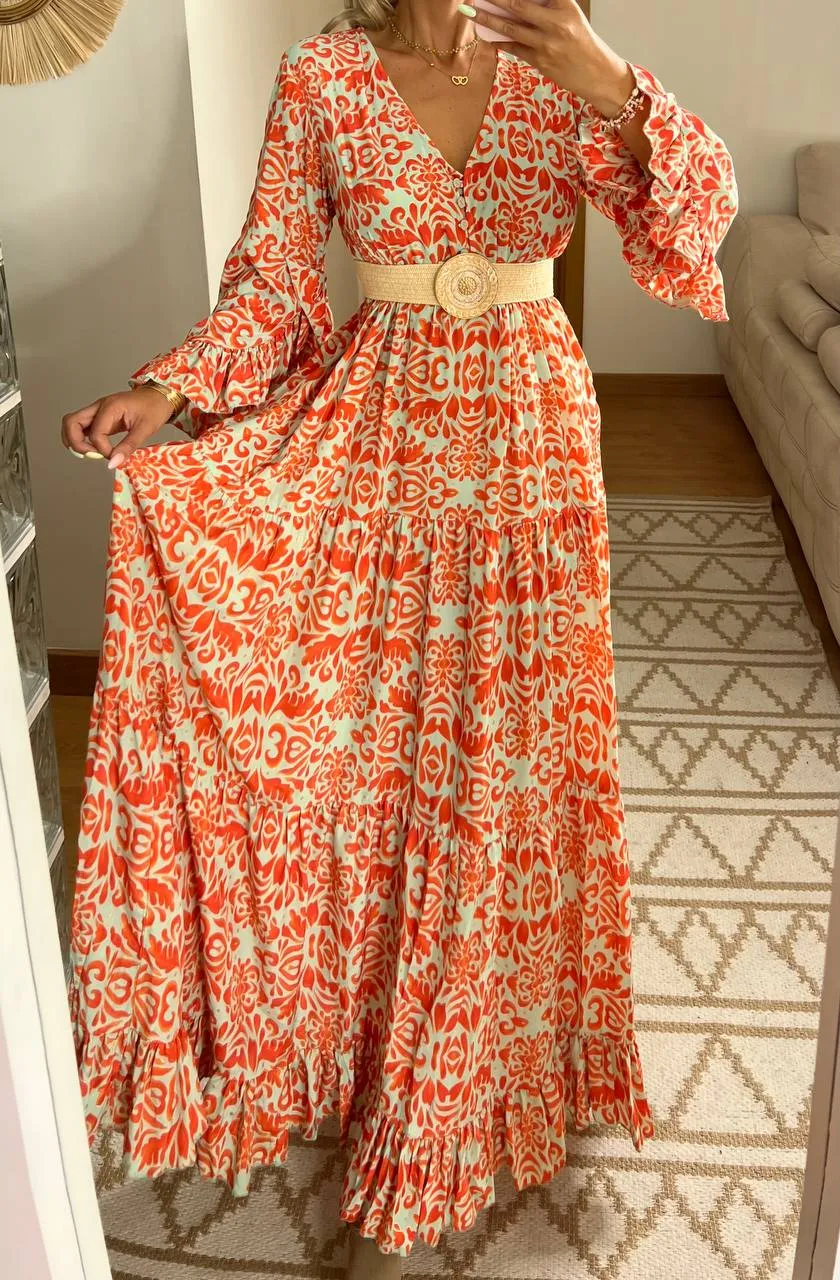Floral Silk Dress