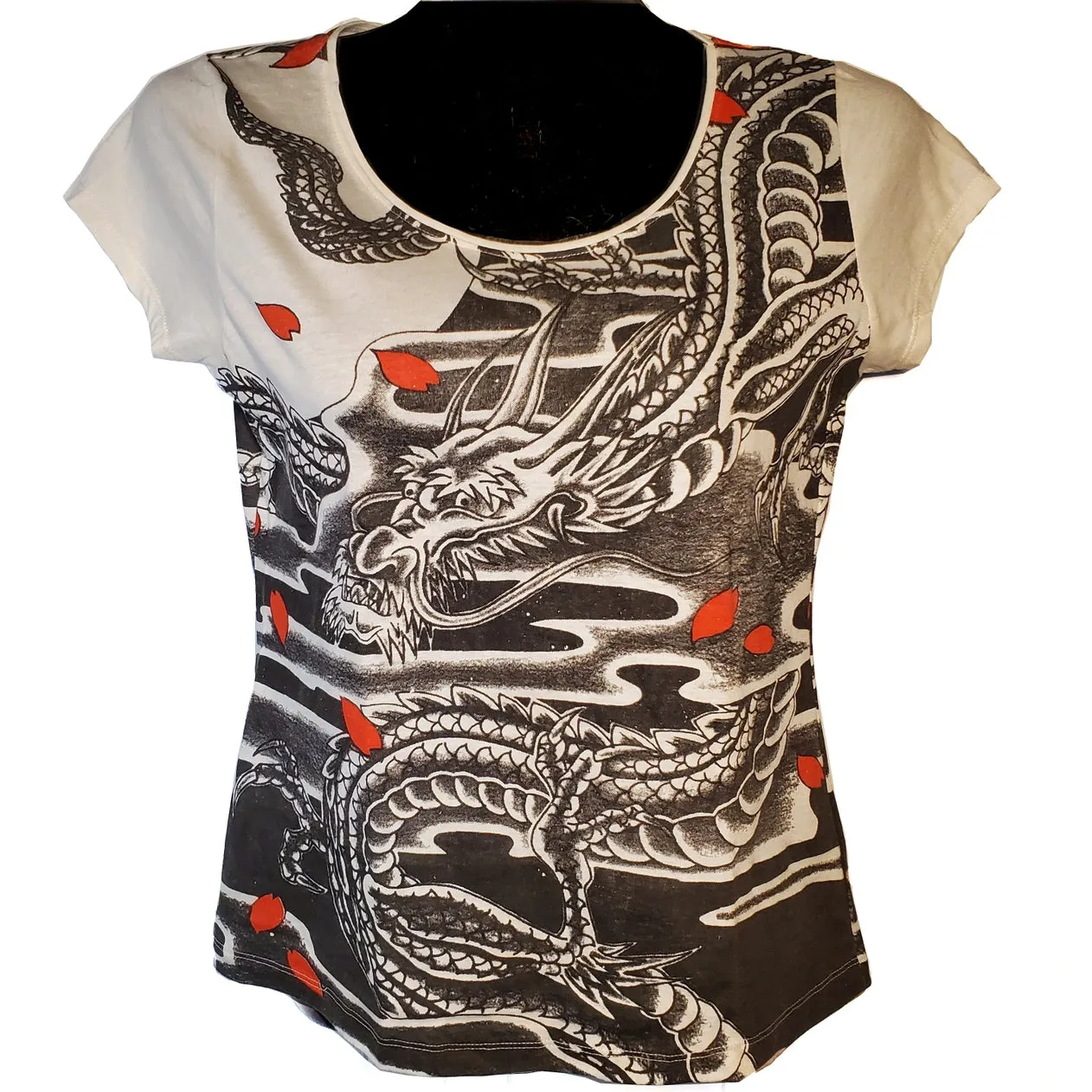 Flying Dragon T-Shirt in Black & White