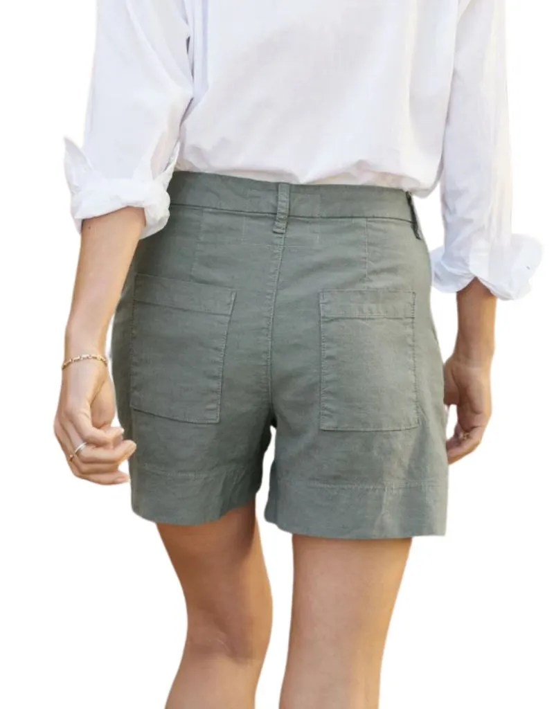 Frank & Eileen Walking Short in Rosemary (Italian Performance Linen)