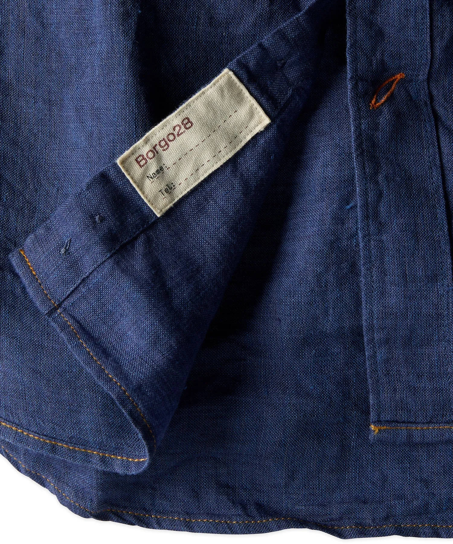 Garment Dyed Soft Washed Long Sleeve Linen Shirt