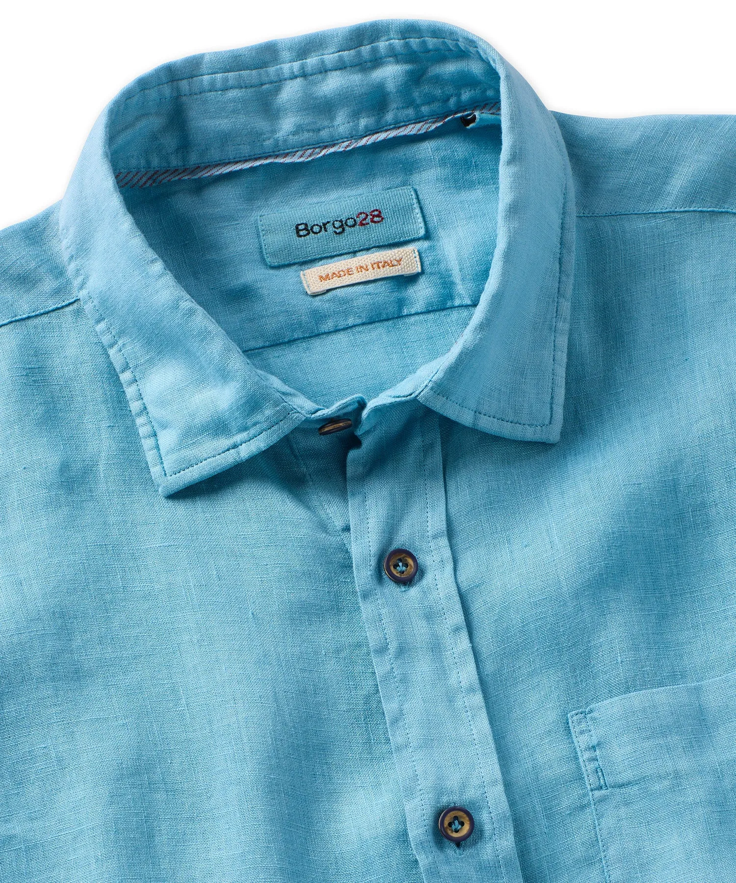 Garment Dyed Soft Washed Long Sleeve Linen Shirt