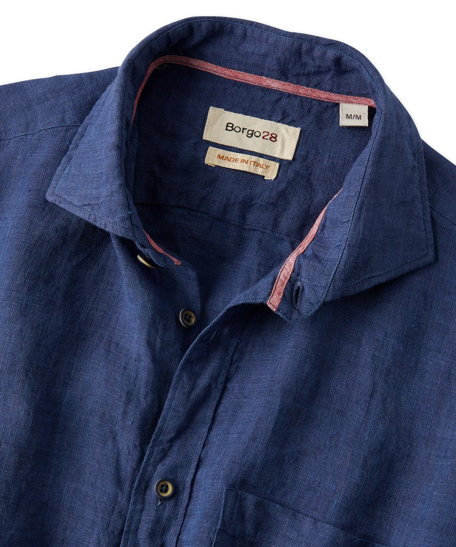 Garment Dyed Soft Washed Long Sleeve Linen Shirt