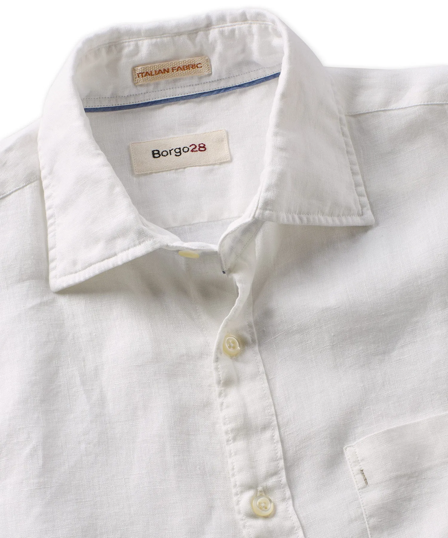 Garment Dyed Soft Washed Long Sleeve Linen Shirt