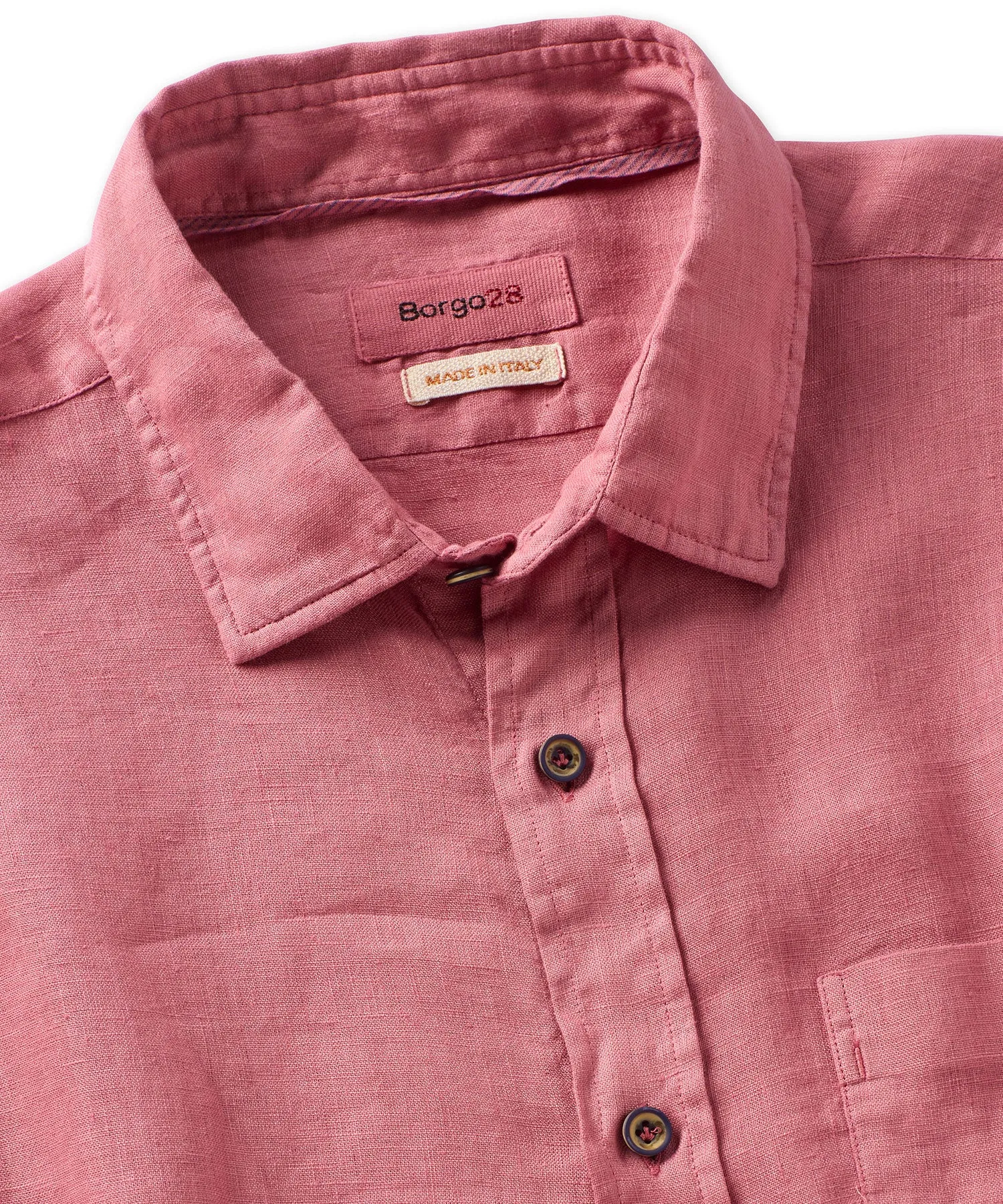 Garment Dyed Soft Washed Long Sleeve Linen Shirt