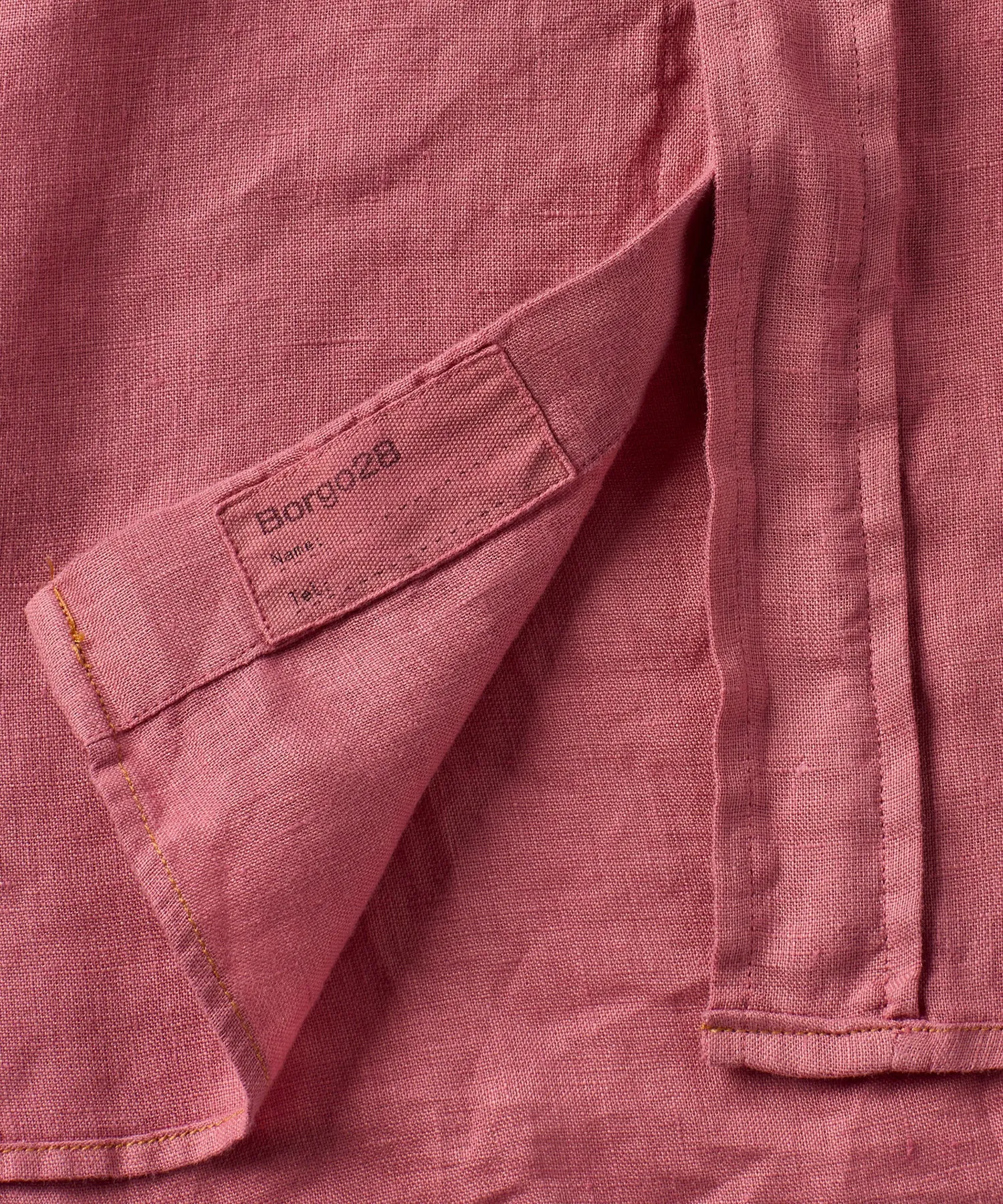 Garment Dyed Soft Washed Long Sleeve Linen Shirt
