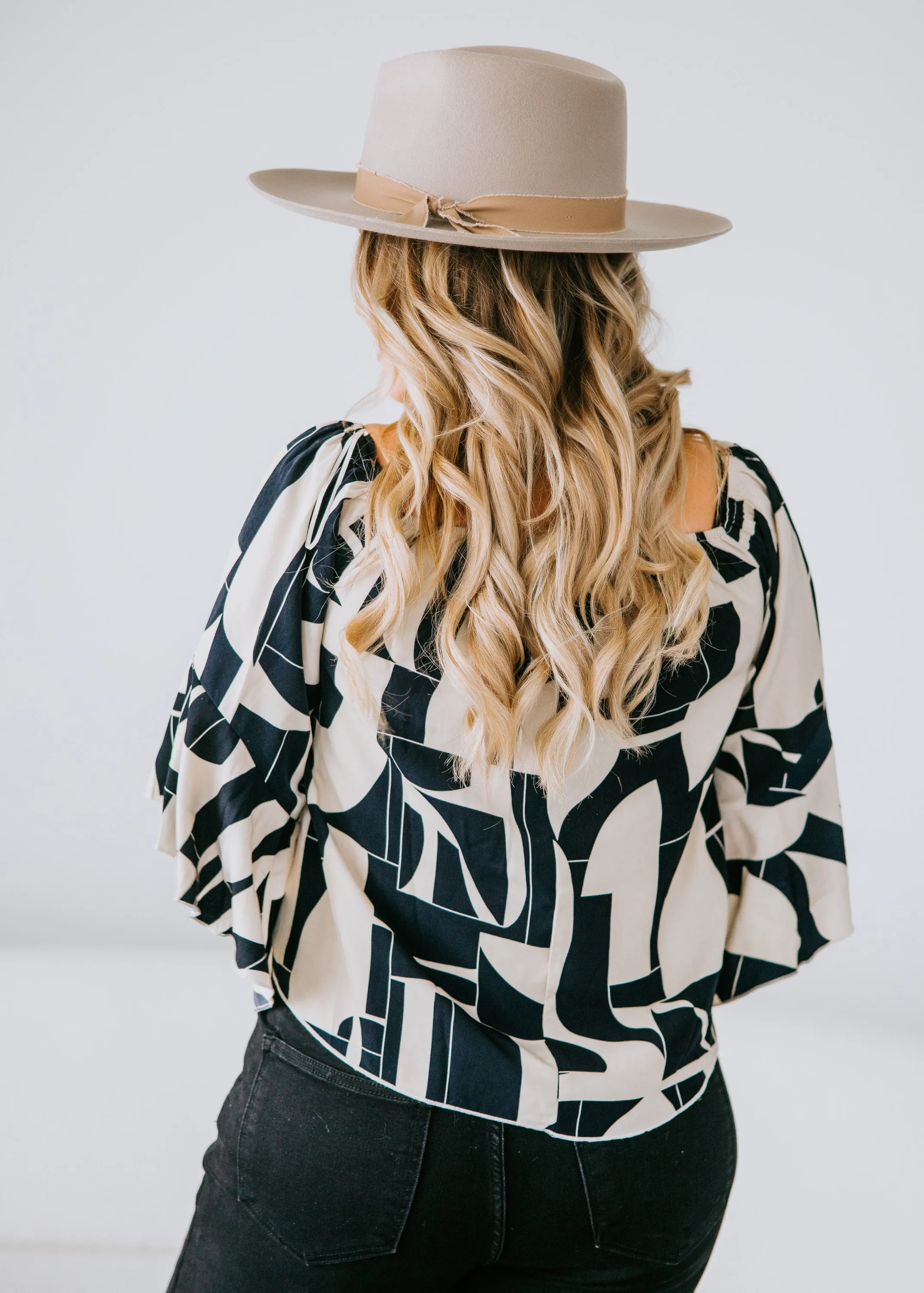Harvey Abstract Print Blouse