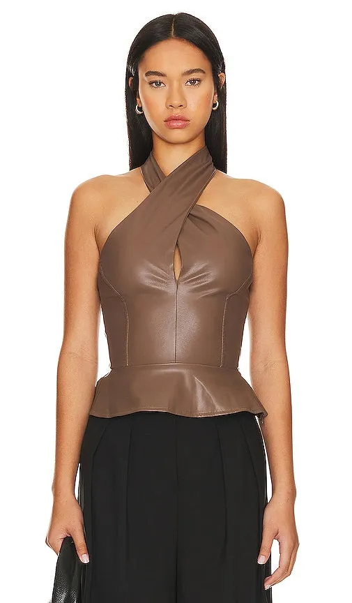 HEARTLOOM Fantine Top in Brown