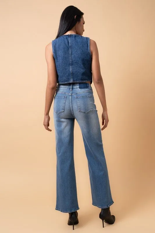 High Rise Relaxed Wide Leg