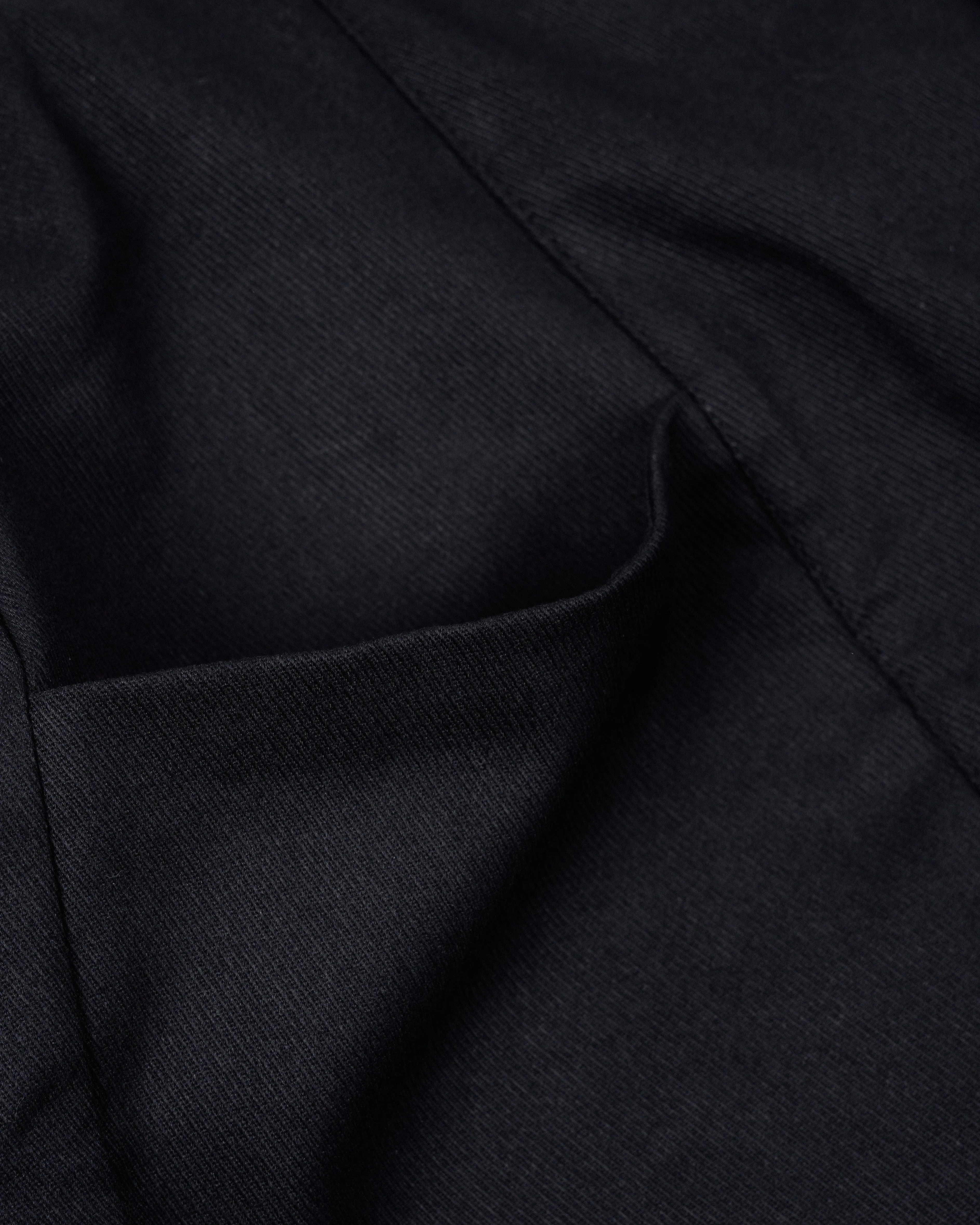 High Waist Side Pockets Shorts (Black)