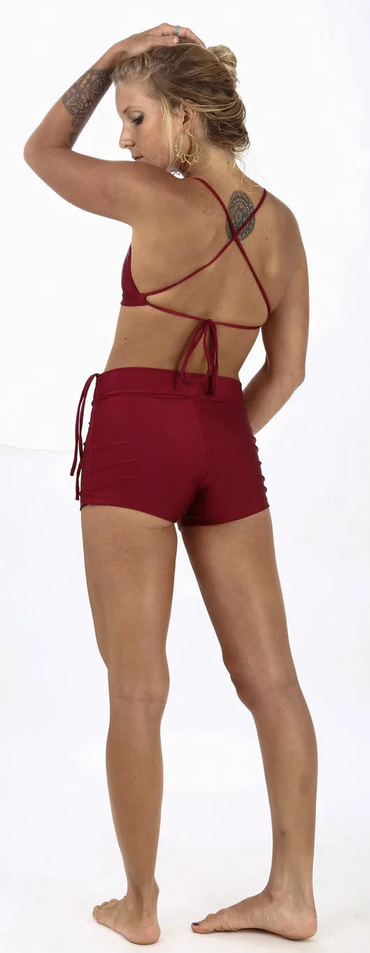 High-Waist Swimmer Shorts