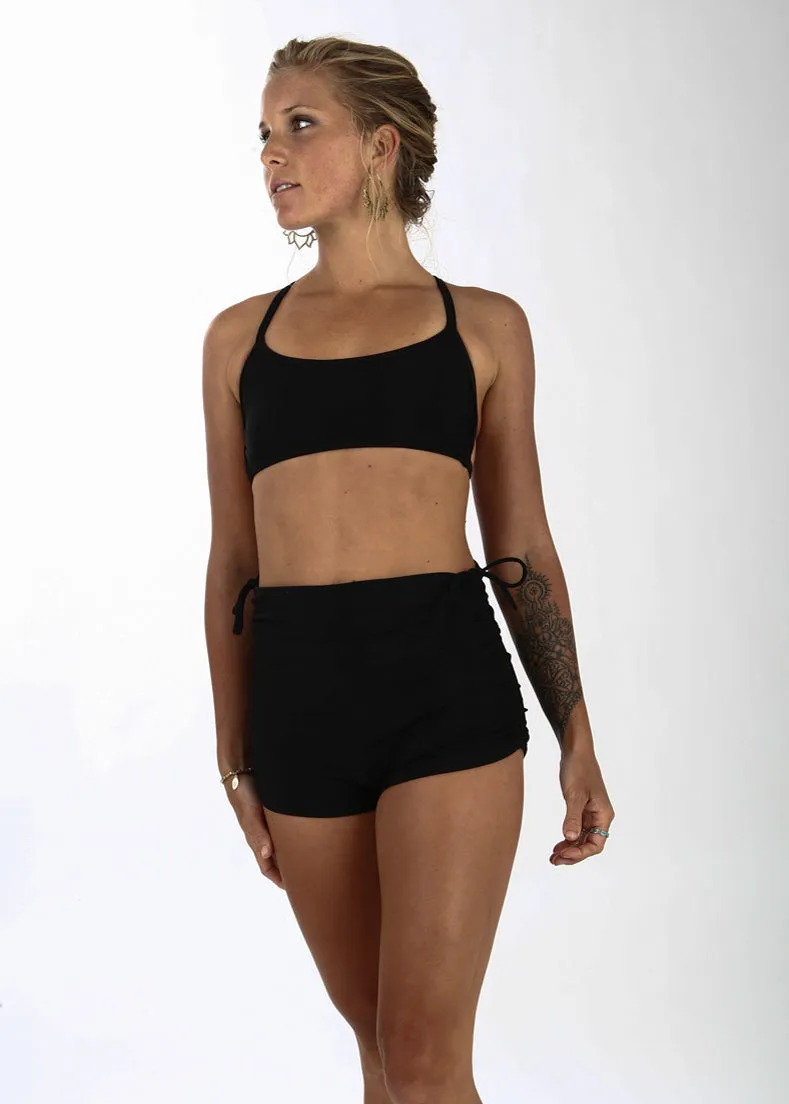 High-Waist Swimmer Shorts