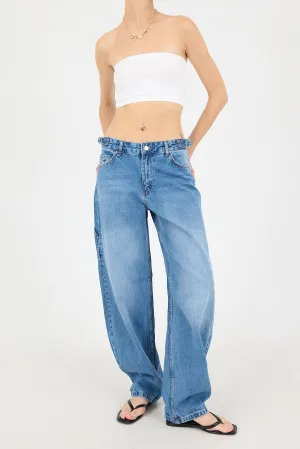 High-Waisted Balloon Jeans